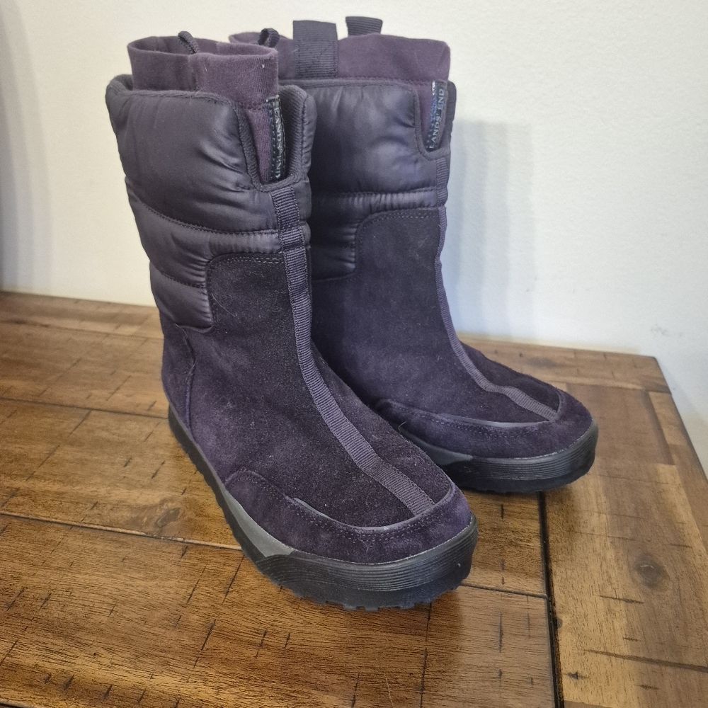 Women's Lands End Purple Winter Boots
